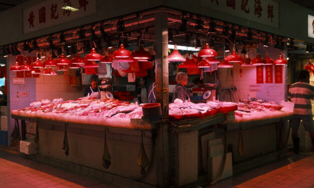 The Red Market Lamp