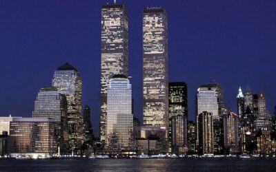 Manhattan Skyline Before-After the 911 Terrorist Attacks